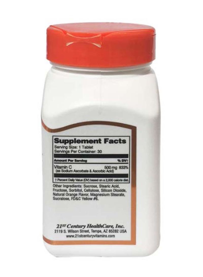 القرن الحادي والعشرون سي - 500 حبة برتقال قابلة للمضغ 30 قرص - Image 2